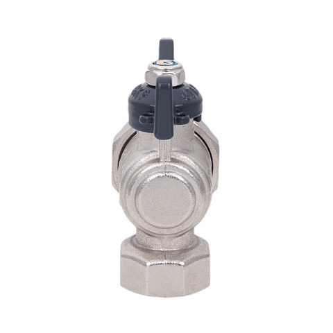 Кран для воды с американкой 3/4",г-ш, углов, ручка-бабочка, AquaLink