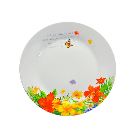 Тарелка обеденная, керамика, 23 см, круглая, Весна, PFPr230S 000626