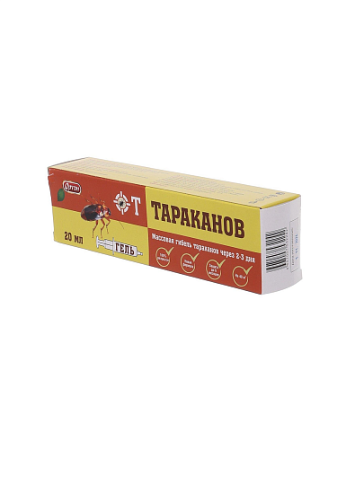 Инсектицид от тараканов, от вредителей, гель, 20 мл, Ортон