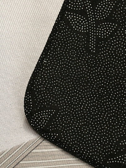 Набор ковриков для ванной, 3 шт, 0.5х0.8, 0.5х0.4, 0.45х0.39 м, диатомит, быстросохнущий, бежево-золотой, Silvano