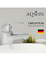 Смеситель для раковины, Aqwin, короткий излив, с картриджем, хром, A1004