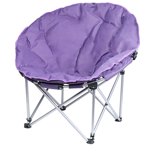 Кресло складное 72х82х80 см, Гриб, фиолетовое, полиэстер 600D, с сумкой-чехлом, 100 кг, Green Days