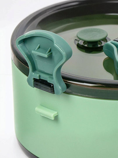 Контейнер пищевой пластик, 15х8.5 см, в ассортименте, круглый, Y6-6576