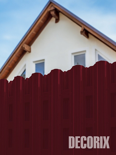 Эмаль аэрозольная, Decorix, 0137-3005 DX, для металлочерепицы и профнастила, акриловая, глянцевая, винно-красная, RAL 3005, 520 мл