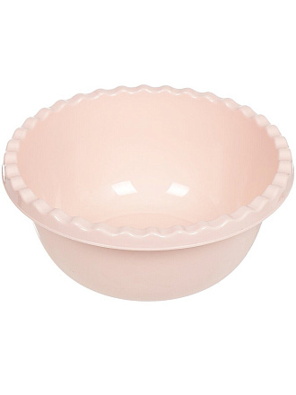 Миска пластик, круглая, 10.5 см, 3 л, Чайная роза, Idea, М1312, чайная роза