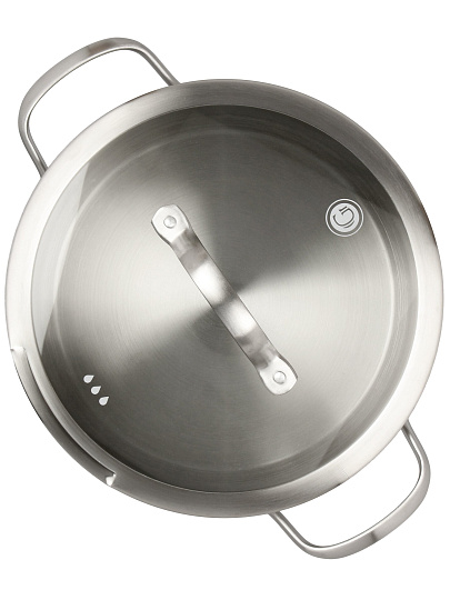 Кастрюля нержавеющая сталь, 4.1 л, крышка стекло, Катунь, Nord, GR01-D-22, индукция