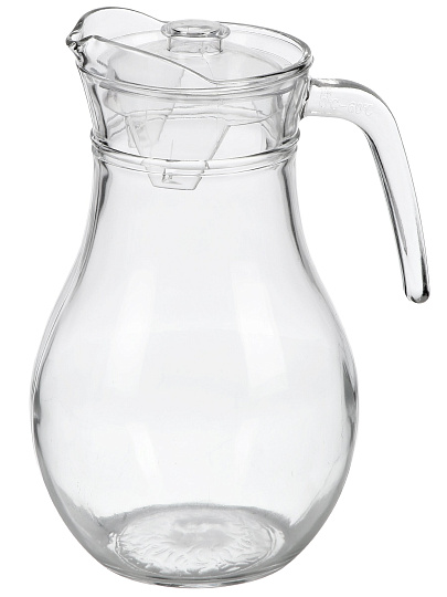 Кувшин стекло, 1.8 л, Классика, прозрач, с крышкой, Y4-11028