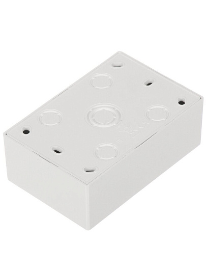 Розетка открытой установки, 2 гнезда, с заземлением, 16 А, 250 В, пластик, IP20, белая, закрытый корпус, Lezard, Leto, 752-0200-127B