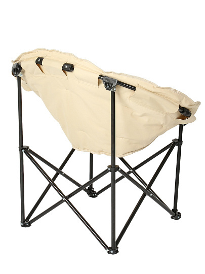 Кресло складное 82х80х72 см, Гриб, бежевое, без рисунка, полиэстер 600D, 100 кг