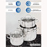 Набор посуды нержавеющая сталь, 6 предметов, кастрюли 1.9,2.9,4.75 л, индукция, Daniks, Токио, SD-A87-6 - фото 15