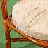 Мебель садовая Мария, медовая, стол, 55х56 см, 2 кресла, подушка бежевая, 110 кг, IND11 - фото 3
