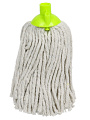 Сменный блок для швабры хлопок, 26 см, веревочный, круглый, салатовый, Мультипласт, Мега G-200, G-200 - фото 3