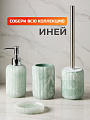 Мыльница настольная, Иней, полистоун, 12.5х8.8х2.3 см, мятная, Y4-11746 - фото 3