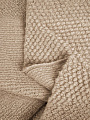 Плед 1.5-спальный, 127х170 см, вязаный, 100% полиэстер, Silvano, Теплые объятия, бежевый, однотонный, A120041 - фото 5