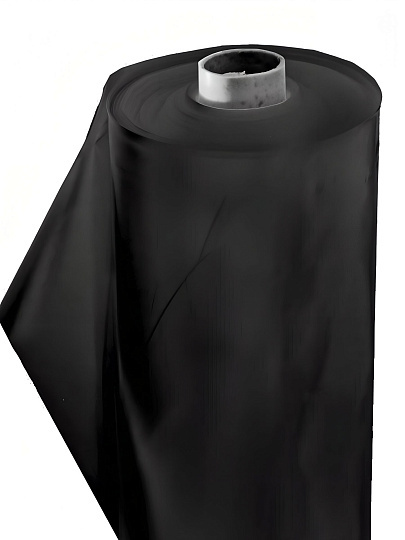 Пленка укрывная 110 мкм, Эластичная, рукав, 1.5х100 м, ТУ, 18 кг, черная