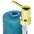Дозатор для жидкого мыла, пластик, 7.5х13.8х18.9 см, ручная роспись, синий, RE1319CA-SD - фото 5
