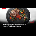 Сковорода-гриль алюминий, 26 см, антипригарное покрытие, Tefal, Supreme Gusto, H1184074 - видео 3