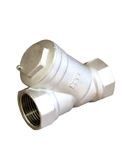 Фильтр косой для воды, 3/4", 45 °, никель, STI