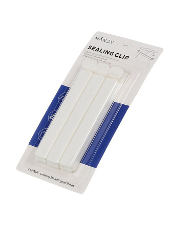 Зажим для пакетов пластик, 3 шт, A200101