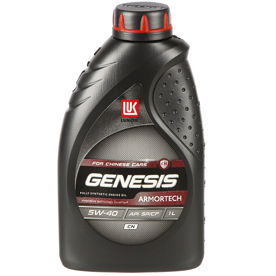 Масло моторное полусинтетическое, 5W40, Лукойл, Genesis Armortech CN, 1 л, 3473440