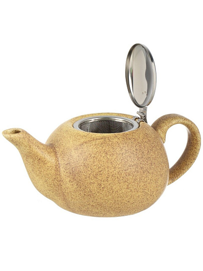 Чайник заварочный керамика, 0.75 л, с ситечком, Elrington, Феличита, 109-06018, терракотовый