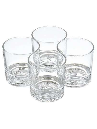 Стакан 300 мл, стекло, 4 шт, Domenik, Spirit Of Animals, GL012