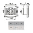 Вентилятор вытяжной настенный, ERA, установочный диаметр 100 мм, 16 Вт, 95 м³/ч, Comfort 4 - фото 2