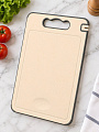 Доска разделочная пластик, 36х25х0.8 см, бежевая, прямоугольная, B040143 - фото 2