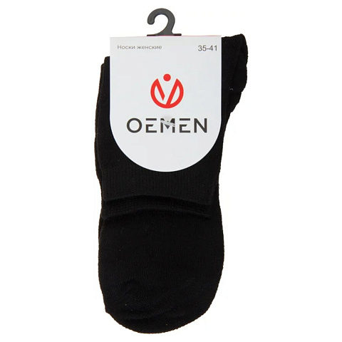 Носки для женщин, хлопок, Oemen, WA2684-2, черные
