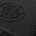 Коврик грязезащитный, 40х60 см, прямоугольный, резина, Континенты, Vortex, 22459 - фото 2