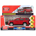 Машина Технопарк, Chevrolet Tahoe, 12 см, инерционная, открывающие двери и багажник, металл, TAHOE-RD