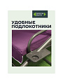 Качели садовые 3-местные, 200х120х164 см, 300 кг, Green Days, раскладываются в кровать, сливовые, YTGSW030-19-1522, металл - фото 2