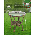 Мебель садовая Green Days, Мальдивы мини, кофейная, стол, 55х55х56 см, 2 стула, подушка, 110 кг, IND13BWG - фото 24