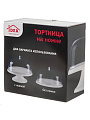 Тортница пластик, 15.5х29 см, круглая, с крышкой, на ножке, белая, Idea, М1119 - фото 12