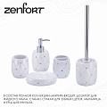Мыльница настольная, Zenfort, Ампир, полирезина, 13х9.4х2.7 см, белая, 106488 - фото 3
