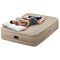 Кровать надувная Intex, 203х152х46 см, 64458, насос встроенный, электрический, флокированная, 273 кг - фото 3