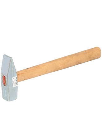 Молоток слесарный, НИЗ, квадратный боек, оцинкованный, рукоятка дерево, 0.8 кг, 25006015/25020015