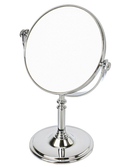 Зеркало настольное, 18.5х27 см, пластик, на ножке, круглое, Y9-026