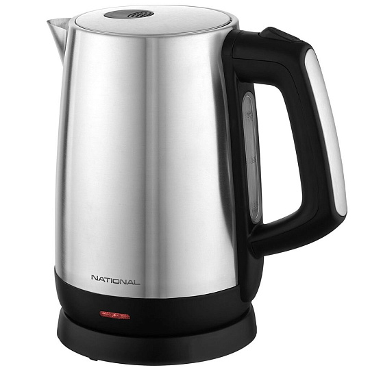 Чайник электрический National, NK-KE17540, 1.7 л, 2200 Вт, скрытый нагревательный элемент, металл