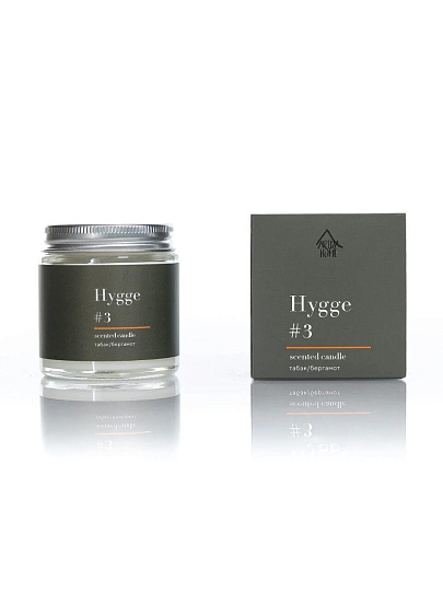 Свеча ароматизированная, 6.8х6.4 см, в стакане, Arida Home, #3 Табак/бергамот, 90 гр, АР 100-619