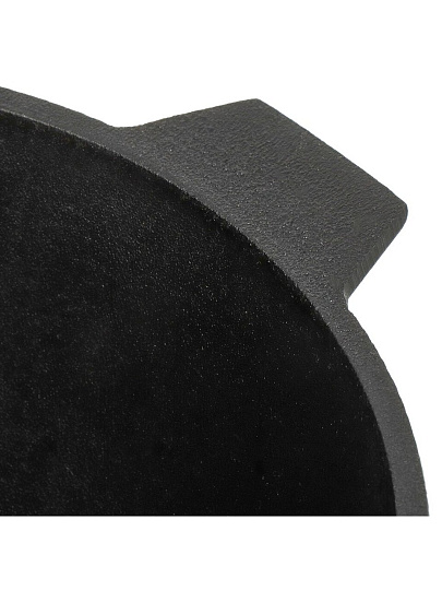 Кастрюля чугун, 2.5 л, крышка чугун, с чугунной крышкой-сковородой, Камская посуда, ка28, черная, индукция