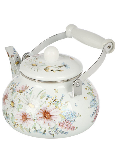 Чайник сталь, эмал, 2.5 л, Agness, Дворцовый парк, индукц, 934-431