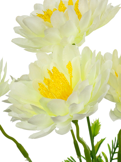 Цветок искусственный пасхальный, Хризантема, 6 головок, 40 см, в ассортименте, F49-177