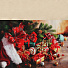 Скатерть 145х180 см, 100% хлопок, 200 г/м2, Новогодние подарки, бежевая - фото 3