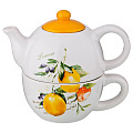 Набор из, 2 пр. итальянские лимоны чайник 380 мл. и чашка 350 мл., 230-271