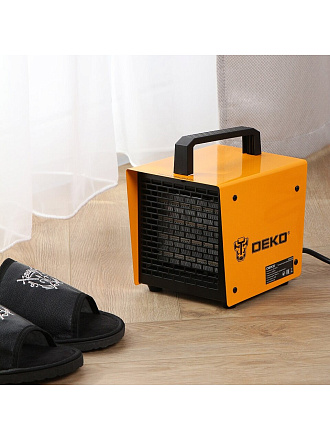Пушка тепловая электрическая, Deko, DKIH2300, 2.3 кВт, 140 м³/ч, керамический элемент, квадратная, 080-1012