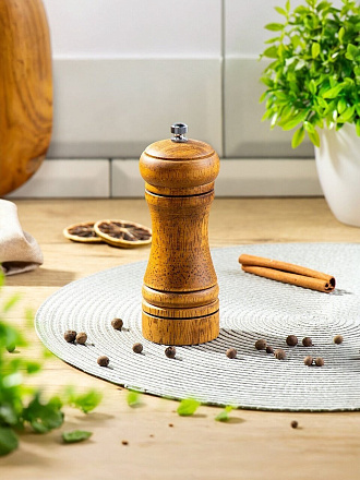 Мельница для специй дерево, металл, 13 см, Y4-5674