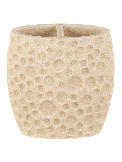 Стакан для зубных щеток, 11x6.3x10.8 см, полистоун, Пузырьки, BRE0172CA-TBH