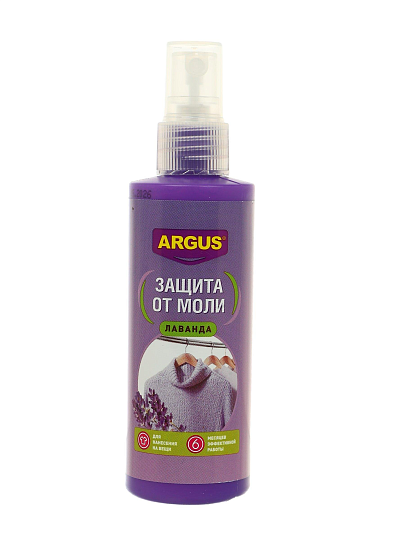 Репеллент от моли, кожееда, спрей, Argus, 100 мл, А-26