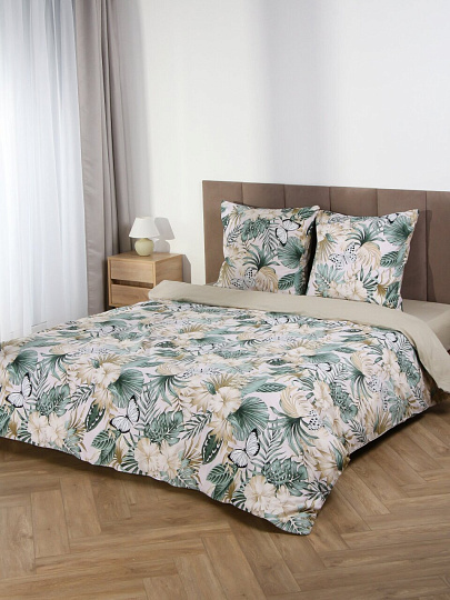 Постельное белье 2-спальное, простыня 215х240 см, 2 наволочки 70х70 см, пододеяльник 175х210 см, Для Snoff, поплин, Джианна